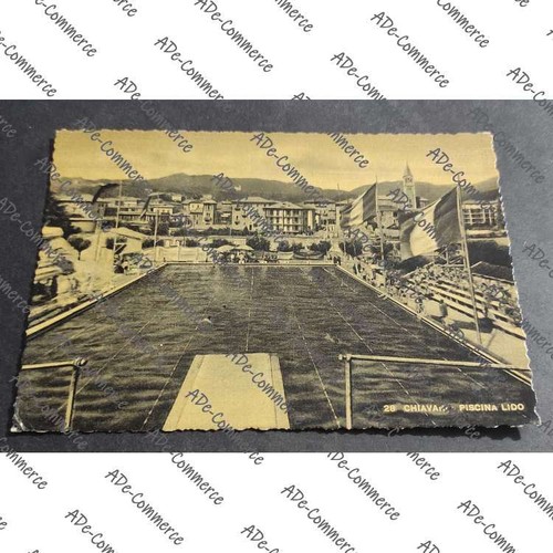 Cartolina chiavari piscina - -,