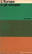 L'Europa e gli europei - Max Beloff (Edizioni di Comunità) [1960]