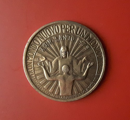 Medaglia anno santo 1975 - anno, mondo