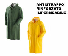 IMPERMEABILE ANTIPIOGGIA CON CAPPUCCIO IN PVC DA LAVORO MOTO BICI XL XXL 19476V