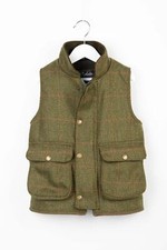 Gilet tweed foderato in pile