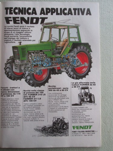 Fendt trattori pubblicita - trattori,