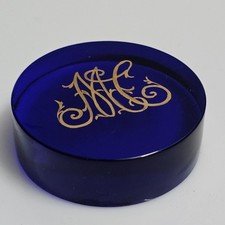 Fermacarte Vintage Vetro Blu