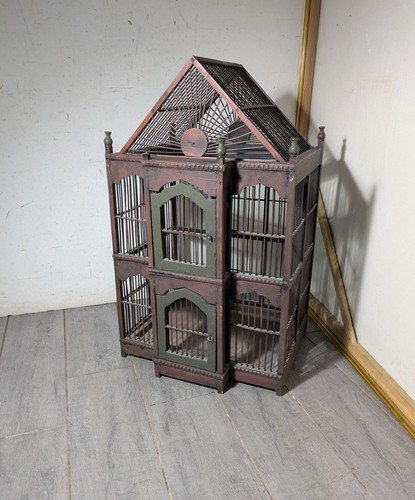 Gabbia per uccelli legno - uccelli, in