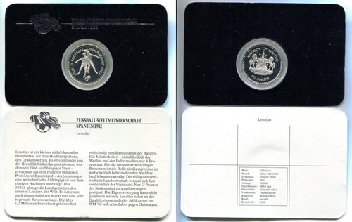 Maloti lesotho 1992 proof - 10,