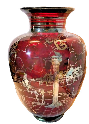 Vaso vetro rubino deposito - in,