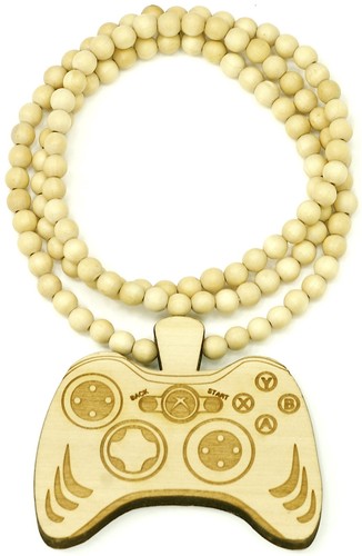 Collana legno perline game - collana,