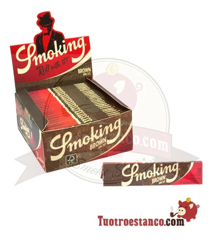 Cartine smoking brown lunghe - brown,