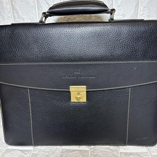 VALENTINO Borsa Business Valigetta A4 Logo Pelle Nero Uomo Regalo DAL GIAPPONE