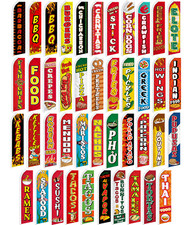 Pubblicità Alimentare Piuma Slutter Swooper Bandiera Hamburger BBQ Hot Dog Ali