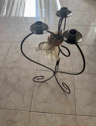 Candelabro ferro battuto anni - battuto,