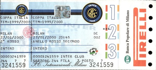 Biglietto stadio coppa italia - biglietto,