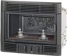 Inserto Camino a Legna, Nero