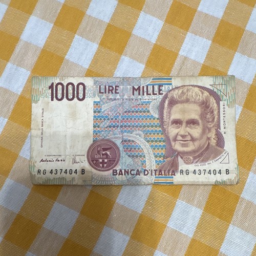 Banca italia banconota 1000 - d'italia,