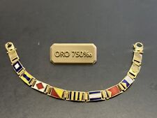 bracciale oro 18 kt uomo. 20 centimetri. Peso. 22,34