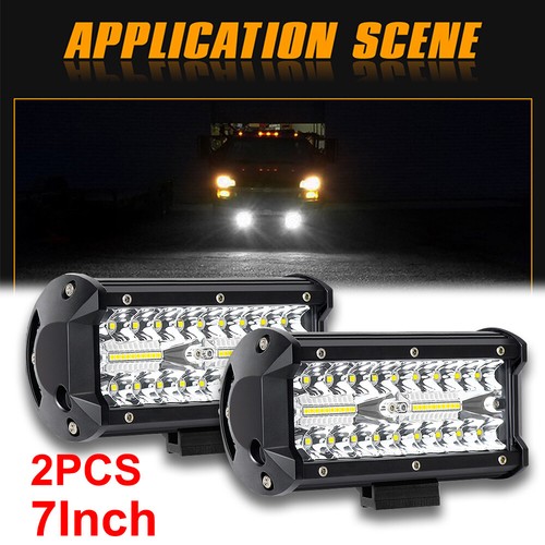 7inch led work light bar - 2x,