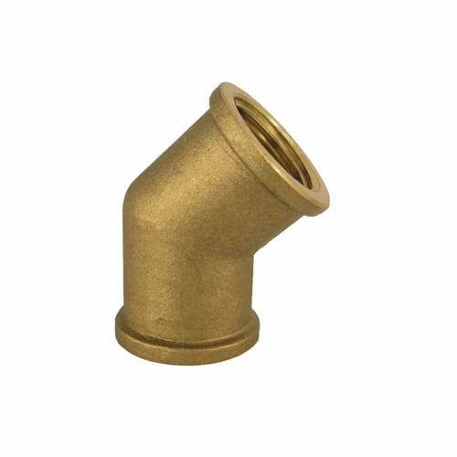 Gomito ottone filettato - 45°,