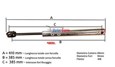 Ammortizzatore repulsore - ammortizzatore,