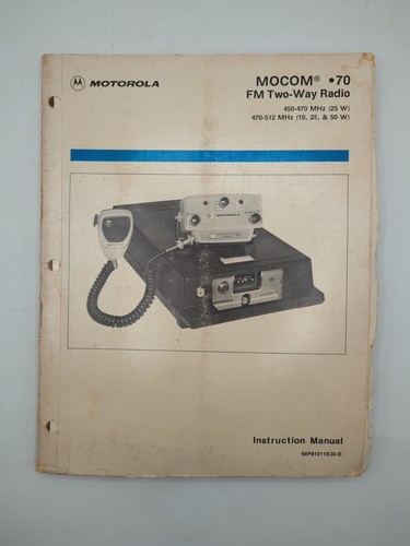 Motorola mocom radio - 70, fm