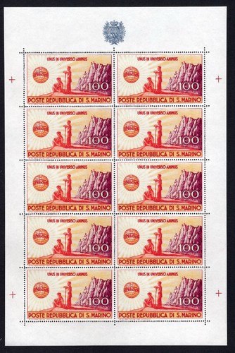 San marino 1946 unrra foglio - 1946,