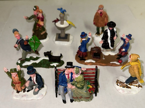 Lotto figurine villaggio - villaggio, di
