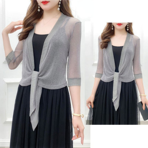 Cardigan donna rete lucida - cardigan, donna/rete