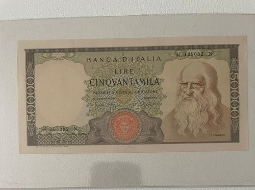 50000 lire leonardo - 50000,