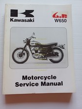 Kawasaki W 650 1999 manuale officina riparazione originale testo inglese