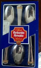 collezione "Pasta Antonio Amato" di posate con decorazioni in oro 24k; 22 pezzi 