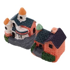 2 pezzi Micro Paesaggio Resina