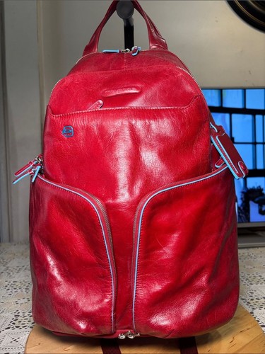 Piquadro red burgundy leather - piquadro,