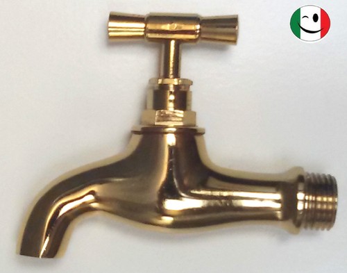Rubinetto ottone farfalla - in, a