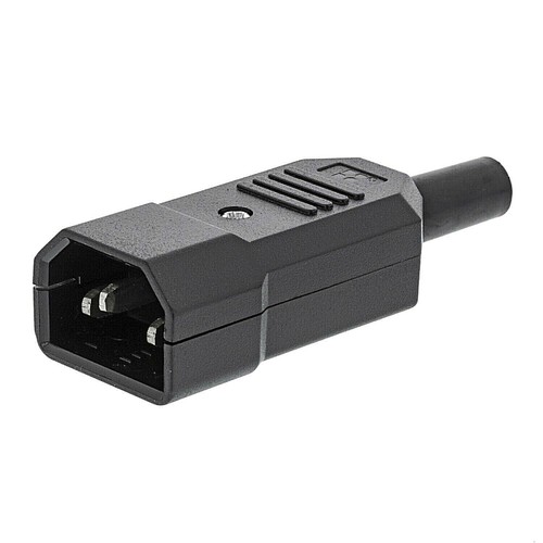 Spina maschio vde c14 volante - vde,