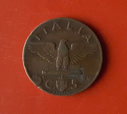 Centesimi 1937 errore - 5,