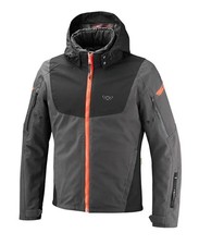 Giacca Moto Termica Impermeabile Softshell Laminato Ixon Grigio Bruciato Rosso