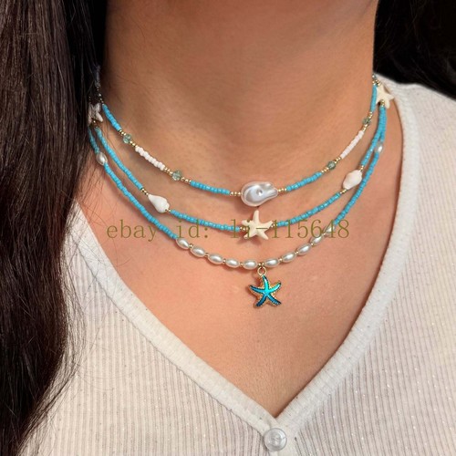 Collana perle conchiglia - perle,