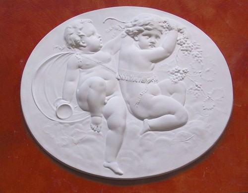 Bassorilievo gesso bianco - gesso,