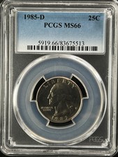 1985-D 25C Washington quarto