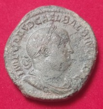IMPERO ROMANO BALBINO (238 d.C.) SESTERZIO AE MONETA BB/q.BB BEL RITRATTO VERDE
