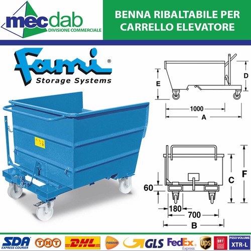 Benna ribaltabile per - benna,