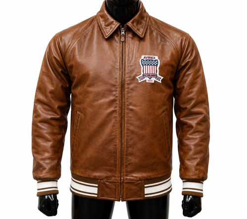 Avirex usa giacca pelle - giacca, di