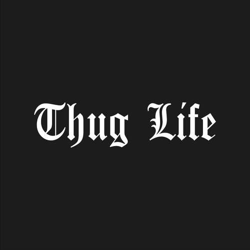 Adesivo thug life - thug,