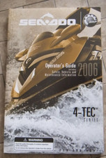 SEA DOO OPERATOR'S GUIDE 2006 219000405 4 TEC SERIES USO MANUTENZI ING RXT RXP