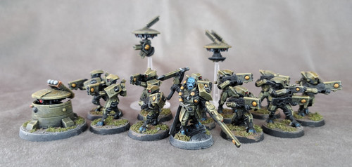 Painted tau breacher team - painted, &