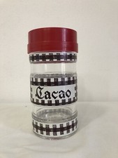 FERRERO NUTELLA BARATTOLO CONTENITORE VASO IN VETRO CACAO COLORE MARRONE ANNI 70