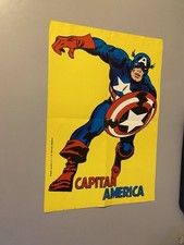 POSTER CAPITAN AMERICA N.1  Editrice Corno , Originale , leggi la descrizione
