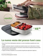 Tupperware Porta Pranzo Rettangolare In Acciaio