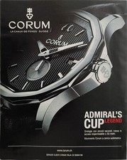 CORUM ADMIRAL'S CUP LEGEND OROLOGIO Pubblicità 1 pagina 2011