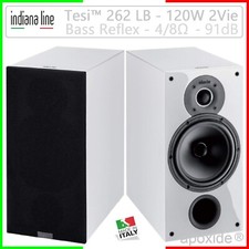 INDIANA LINE™TESI 262 LB★COPIA DIFFUSORI ACUSTICI 2 VIE 30+120W 4-8Ω 91dB★BIANCO