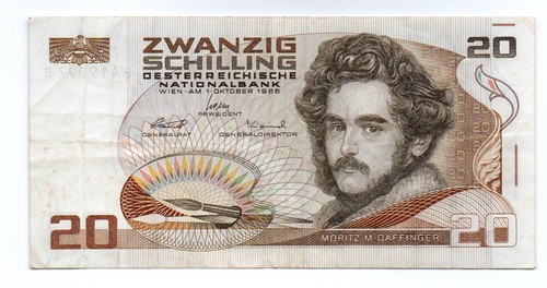 Banconota austria schilling - banconota, 20
